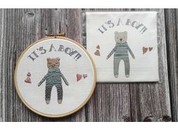 Celebrate Newborn 'It's a Boy' Nursery Embroidery Panel (to fit 6 inch hoop) alternative