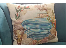 *NEW* Coastal Cottages Embroidery Cushion panel