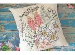 Bouquet Cushion Hand Embroidery Kit alternative