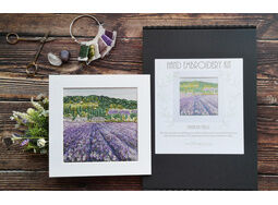 *NEW* Lavender Fields Linen Hand Embroidery Kit