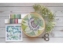 Passionflower Hand Embroidery Kit alternative