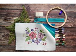 'Make Your Own Purse' Hand Embroidered Pouch Kit - mindful crafting kit alternative