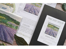 *NEW* lavender Fields Hand Embroidery Panel with Stitch Guide
