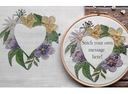 Primrose Heart Embroidery Panel alternative