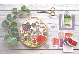 Dicentra (Bleeding hearts) Hand Embroidery Kit alternative
