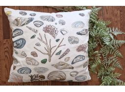 'Sea Shells' Cushion Hand Embroidery Kit -  make your own cushion kits alternative