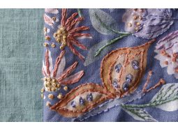 *NEW* Floral and butterflies Cushion panel in Purple alternative