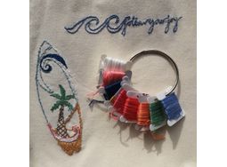 SATURDAY 9th MAY 10.30- 4.30PM Personalise your own beach bag with hand embroidery alternative
