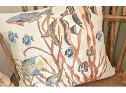 *NEW* Make Your Own Cushion Hand Embroidery Kit - Tropical fish and Seaweed alternative