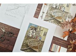 *NEW* Dartmouth Harbour Embroidery Panel alternative
