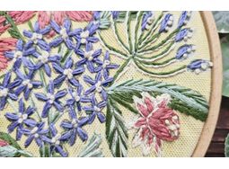 *NEW* Golden Hour Blooms 6inch floral hand embroidery pattern alternative