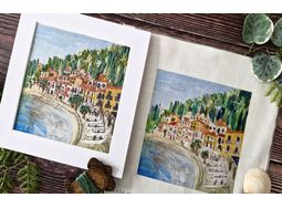 Lakeside Hand Embroidery Panel alternative