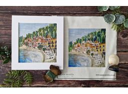 Lakeside Hand Embroidery Panel