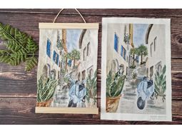 'La Dolce Vita' Embroidery Wall hanging embroidery panel *NEW IN*
