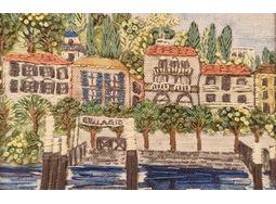 Bellagio 'The Pearl of Lake Como' Embroidery Panel *NEW* alternative