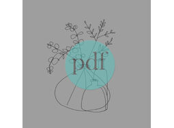 'Glass Bottles & Eucalyptus' PDF Embroidery Template