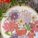 'Blooms' Floral Hoop Art Hand Embroidery Kit additional 2