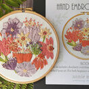 'Blooms' Floral Hoop Art Hand Embroidery Kit additional 5