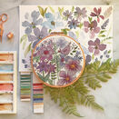 'Birdsong' Floral Hoop Art Hand Embroidery Kit additional 2