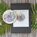 'Tea &amp; Succulents' Floral Hoop Art Embroidery Kit additional 1