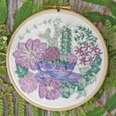 'Tea &amp; Succulents' Floral Hoop Art Embroidery Kit additional 4