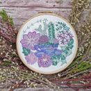 'Tea &amp; Succulents' Floral Hoop Art Embroidery Kit additional 7
