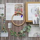 'Tea & Succulents' Floral Hoop Art Embroidery Kit additional 6