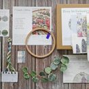 'Tea &amp; Succulents' Floral Hoop Art Embroidery Kit additional 5