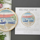 'Moored Boats' Hoop Art Hand Embroidery Kit additional 1