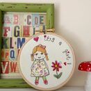 'It's a Girl!' New Baby Embroidered Hoop Art additional 2