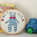 'It's a Boy!' New Baby Embroidered Hoop Art additional 1