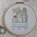 'Cactus' Embroidery Hoop Art additional 1