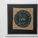 'Best Dad Ever' Handmade Embroidery Greetings Card additional 4