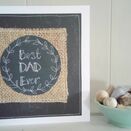 'Best Dad Ever' Handmade Embroidery Greetings Card additional 2