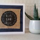 'Best Dad Ever' Handmade Embroidery Greetings Card additional 1