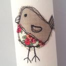 Christmas Cracker Box set of 6 Robin and Holly Embroidered Set additional 6