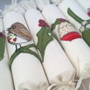 Christmas Cracker Box set of 6 Embroidered designs additional 1