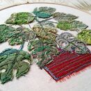 'Monstera' Embroidery Hoop Art additional 2