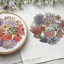 "Blooms" Floral Panel Embroidery Pattern Design additional 7
