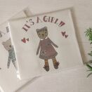 'It's a Girl!' New Baby Linen Panel Embroidery Pattern additional 2