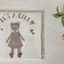 'It's a Girl!' New Baby Linen Panel Embroidery Pattern additional 1