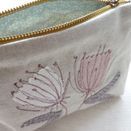 Embroidered Botanical Cosmetic Purse additional 1