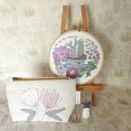 Embroidered Botanical Cosmetic Purse additional 3