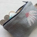 Embroidered Echinacea Coin Purse additional 3