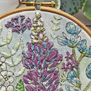 "Lupin" Floral Flower Panel Embroidery Pattern Design additional 4