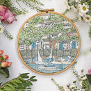 "Kingswear Devon" Linen Panel Embroidery Pattern Design additional 2