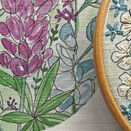 'Lupin' Floral Hoop Art Hand Embroidery Kit additional 5