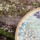 'Lupin' Floral Hoop Art Hand Embroidery Kit additional 6