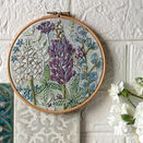 'Lupin' Floral Hoop Art Hand Embroidery Kit additional 3