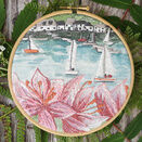 "Regatta" Linen Panel Embroidery Pattern Design additional 5